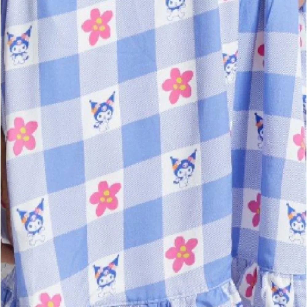 Sanrio Kuromi Gingham Floral Smock‎ Dress Boxlunch Hello Kitty My Melody